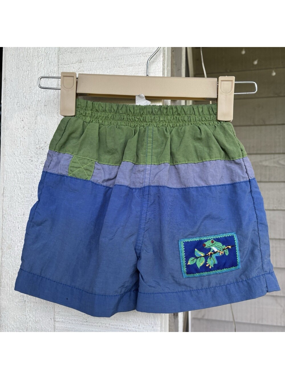 Vintage Health Tex Rainforest Frog Colorblock Swim Trucks 18 Months